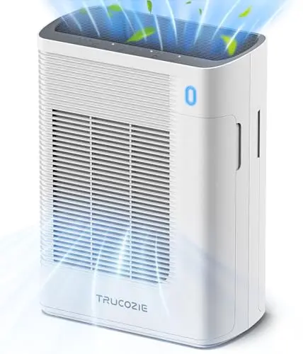 Trucozie T356 air purifier in white with double-sided design