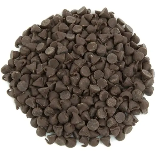 Hershys semi-sweet chocolate chips in large 5-pound bag
