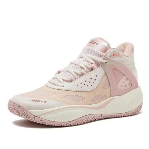 AND1 Revel Mid Basketball Shoes featuring external support harness and molded heel counter