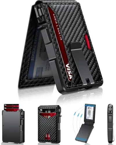 ZALVEX aluminum pop-up wallet with card ejection mechanism