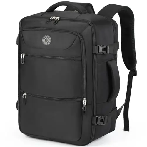Sowaovut black extra large travel backpack for laptops and business travel