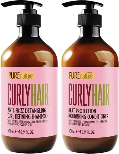 PURE NATURE LUX SPA Curly Hair Shampoo and Conditioner Set
