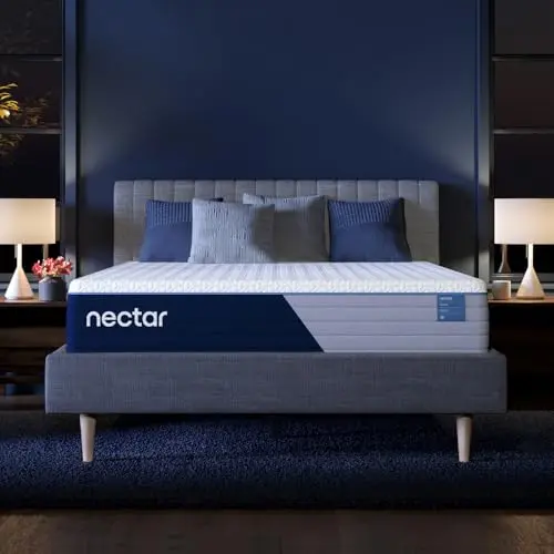 Nectar Classic Hybrid 12 inch mattress with memory foam and innerspring coils