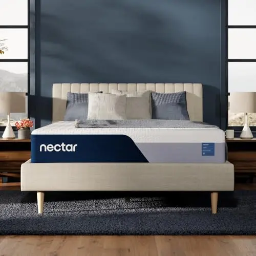 Nectar Classic memory foam mattress in bed frame