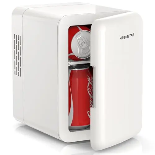 KEENSTAR portable mini fridge with dual temperature modes