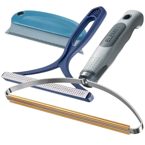 ELEMSY 3-pack pet hair removal tools with different heads