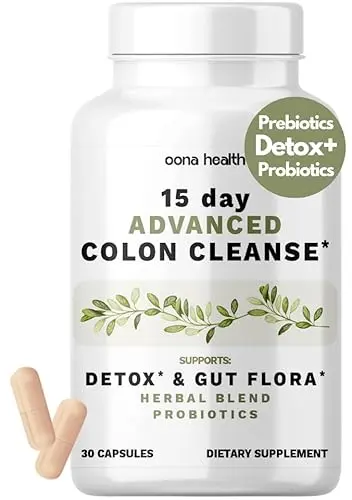 Oona Health advanced colon cleanse capsules bottle