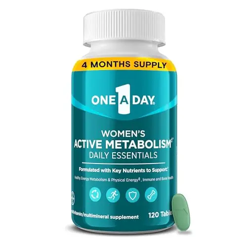 One A Day Women's Active Metabolism multivitamin bottle
