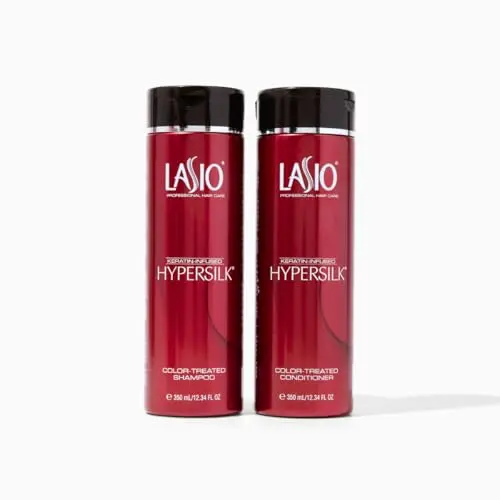Lasio Keratin-Infused Hypersilk Color Treated Shampoo and Conditioner Set