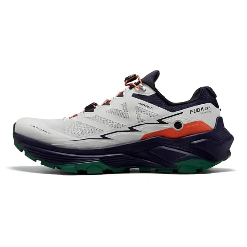 KAILAS Men's FUGA EX 3 trail running shoes in Unbleached Source/Midnight Blue colors