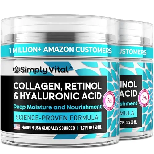 SimplyVital Collagen Face Moisturizer 2-pack jars