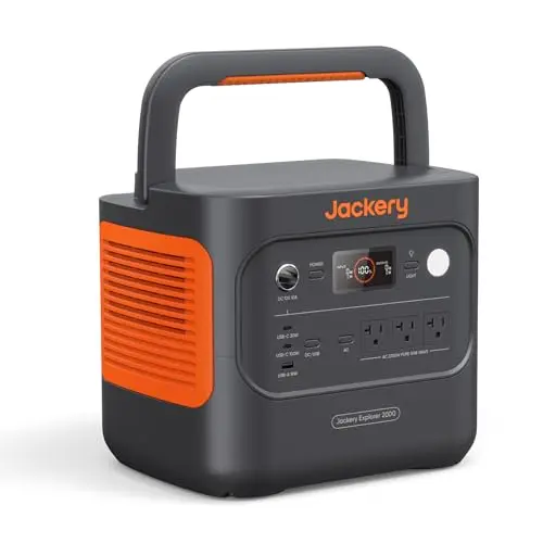 Jackery Explorer 2000 v2 portable power station with solar compatibility