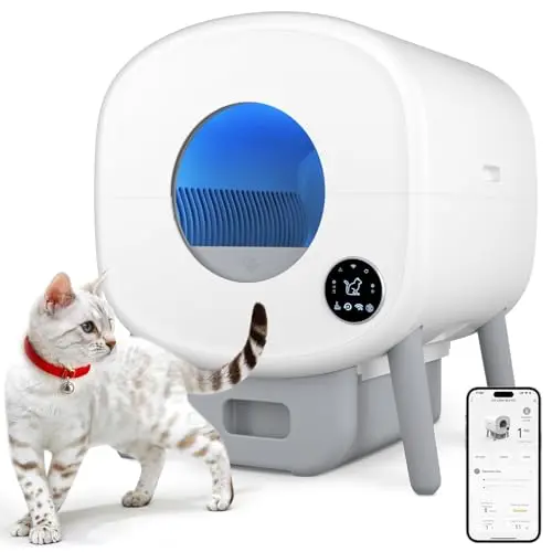 CUMRIGE automatic litter box with large drum capacity