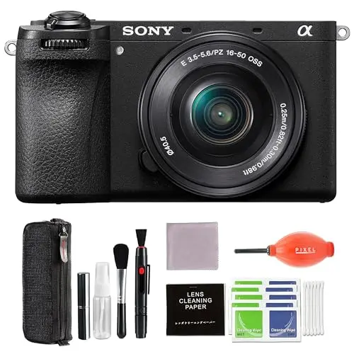 Sony a6700 mirrorless camera with 16-50mm lens and compact design