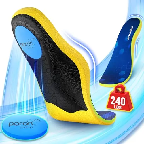 Pernus heavy duty plantar fasciitis insoles with memory foam