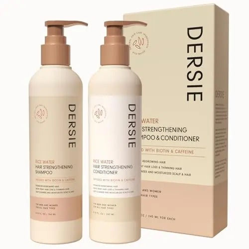 Dersie Rice Water Shampoo and Conditioner Set