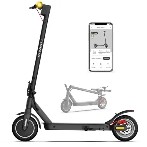 INVANTI E30 electric scooter with rear suspension and turn signals