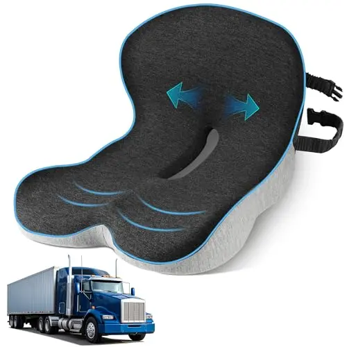 leqsdijk trucker seat cushion with lumbar support