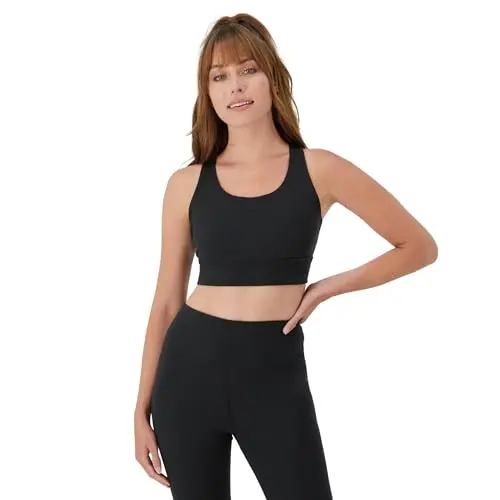 Hanes Racerback Sports Bra with cutout design