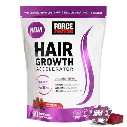 Force Factor Hair Growth Accelerator soft chews