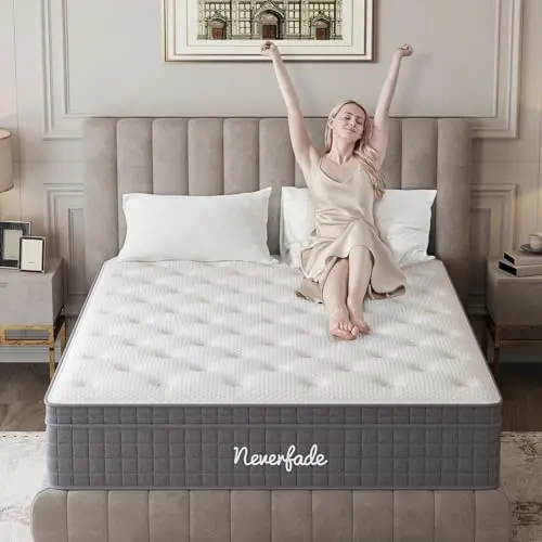 Neverfade hybrid mattress with motion isolation for undisturbed sleep