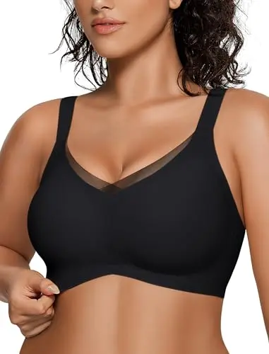 OEAK plus size wireless bra for saggy breasts