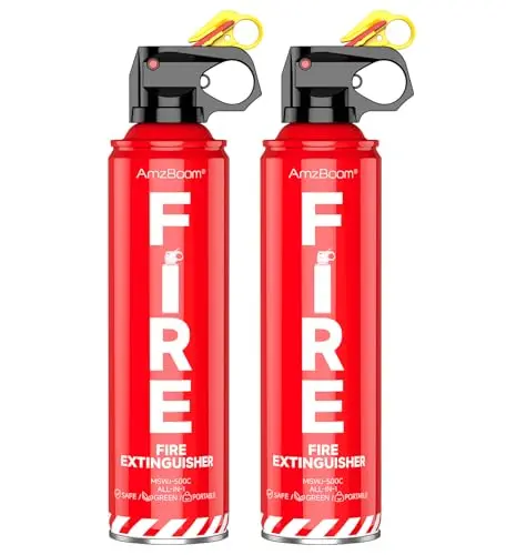AmzBoom 2-pack fire extinguisher spray with brackets