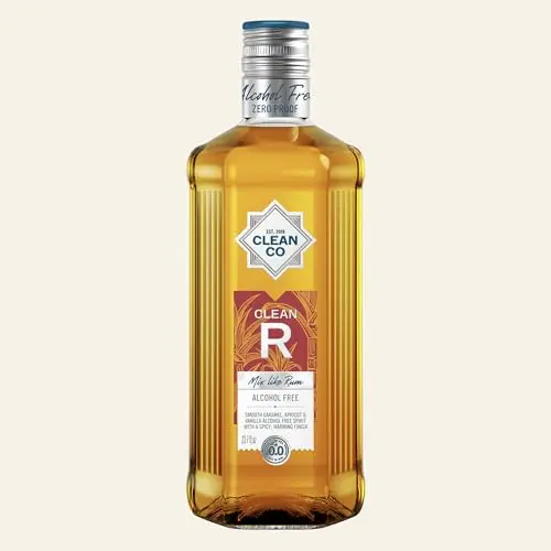 CleanCo Clean R Alcohol-Free Spiced Rum bottle