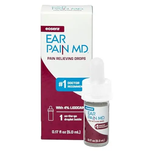 Eosera Ear Pain MD lidocaine ear drops for adults and kids