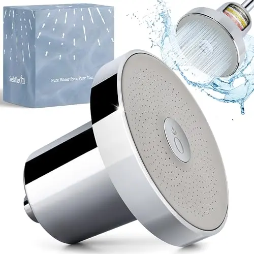Feels Like Om filtered shower head with 20-stage water softener