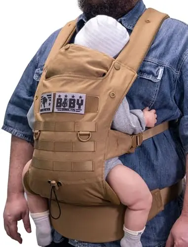 Dinictis Tactical Baby Carrier in Coyote Brown color