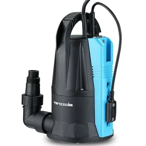 Tenzzola 1/3 HP automatic submersible sump pump with sensor switch