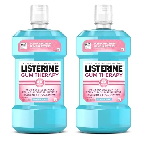 Listerine Gum Therapy antiplaque and antigingivitis mouthwash bottle