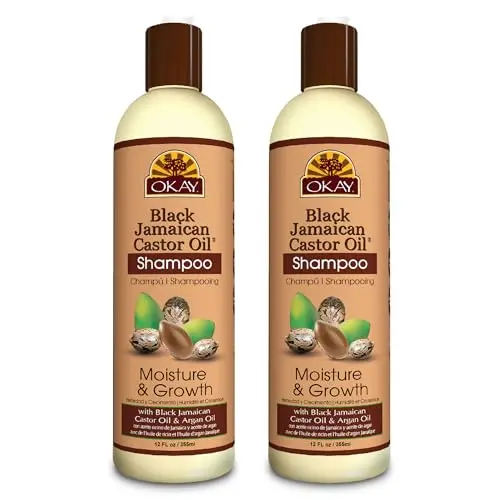 OKAY Black Jamaican Castor Oil Shampoo for hair growth and moisture