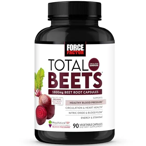 Force Factor Total Beets Blood Pressure Support Capsules bottle