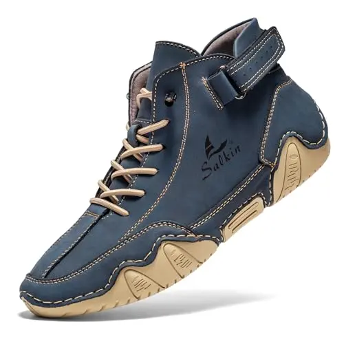 Unbranded men's chukka boot with non-slip sole and adjustable buckle