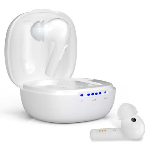 Retekess white hearing aids with Bluetooth connectivity