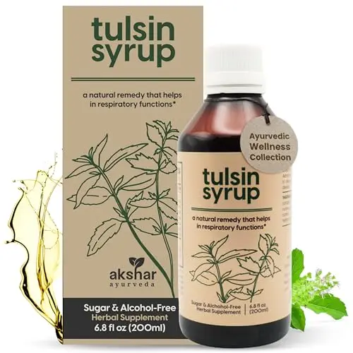 AKSHAR Ayurveda Tulsin herbal cough syrup with traditional ingredients