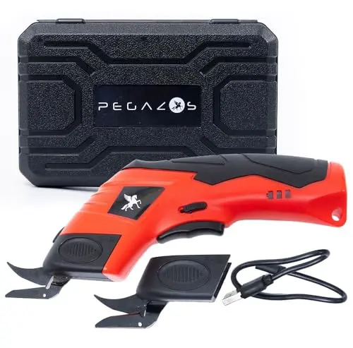 Pegazos cordless electric scissors cutting fabric with power