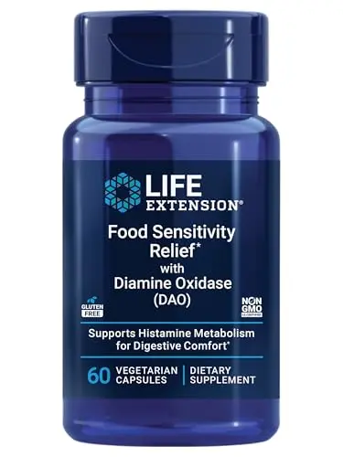 Life Extension DAO enzyme supplement bottle