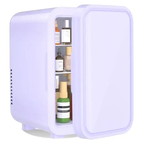 YASHE purple mini fridge with larger capacity