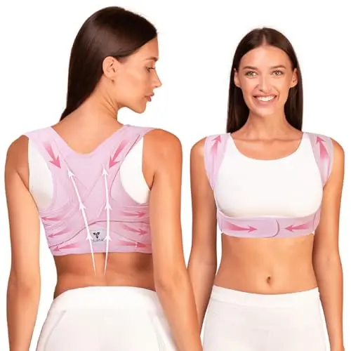 SLANA women's posture corrector in pink color