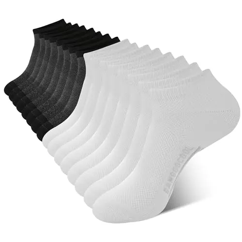 BAMBOO COOL ankle socks with mesh design