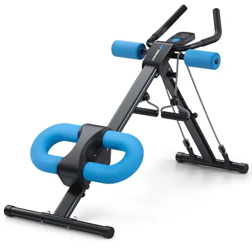 MERACH foldable ab trainer with knee and elbow protection