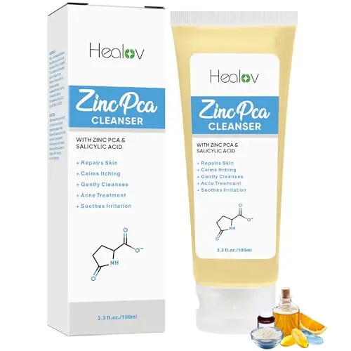 Zinc Face Wash for rosacea, acne, and sensitive skin conditions