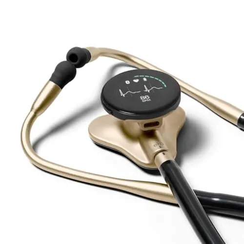 CORE 500 digital stethoscope with display screen and champagne finish
