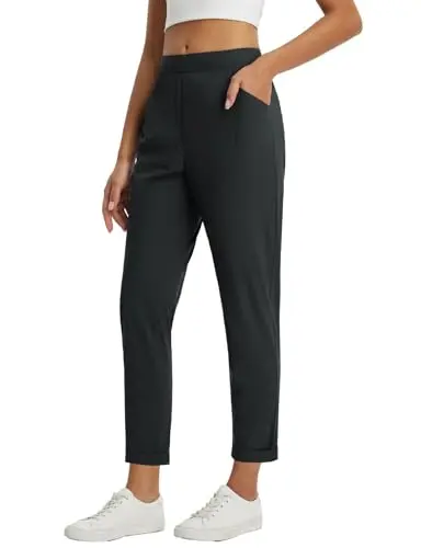 BALEAF women's dressy travel pants with ankle length and pockets
