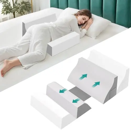 PulPalet white anti-snoring pillow for side sleeping training