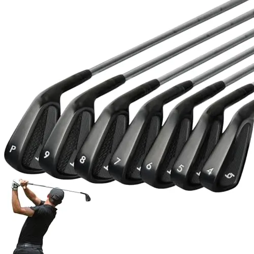 69 Golf iron set in matte black finish