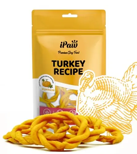 iPaw turkey and pumpkin ring dog treats